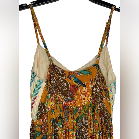 🌺 NWT! Anthropologie Raga Embroidered Boho Parkland Maxi Dress - Picture 7 of 16